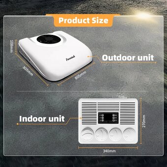 Stropní klimatizace 12 V / 24 V Puremind - 3