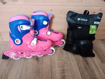Dívčí kolečkové brusle velikost 32-34 - 3