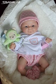 Roztomilé silikonové miminko holčička 36cm - 3