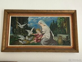 Obraz Maria a Ježíš asi 100x60cm - 3