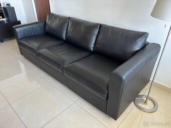 3místná kožená pohovka IKEA Vimle, Grann/Bomstad - 3