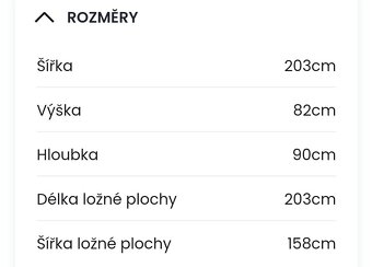 Sedačka jako nová, rozkládací - 3