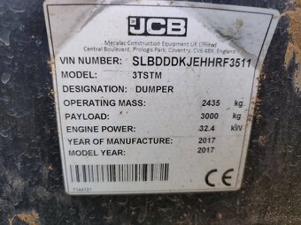 dempr JCB 3,5t otočný sklápěč - 3