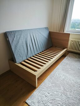 Rám postel + rošt + matrac 90x200cm (Ikea MALM) - 3