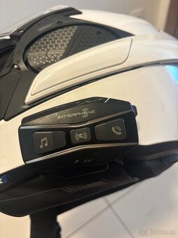 Prodám překlopnou helmu Shark včetně handsfree - 3