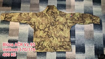 Prodám Vojenské Oblečení AČR - 3