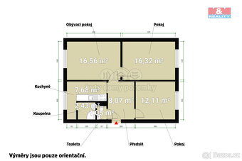 Pronájem bytu 3+1, 64 m², Dobřany, ul. 17. listopadu - 3