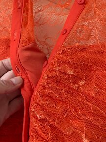 Krásné krajkové košilové maxi šaty - nové vel. 38 - 3