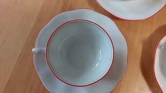 čajový servis Avignon Pirken Hammmer - červená linka - 3