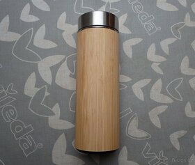 Bambusová láhev se sítkem na čaj 450 ml - 3