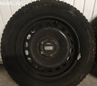 PLECHOVÉ DISKY KOLA+ZIMNÍ PNEU 195/65 R15+POKLICE - 3