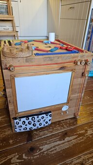 Activity board - Dřevěná bedna, Desky pro prcky - 3