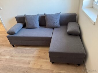 IKEA ANGSTA 3-místná pohovka, rozkládací, s lenoškou - 3