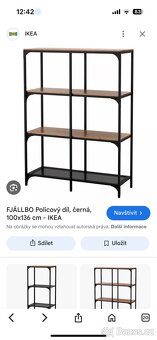 Knihovna/ Police Ikea Fjabblo - 3