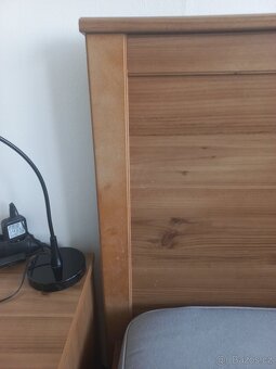 Postel 160 cm a noční stolky IKEA ASPELUND - 3