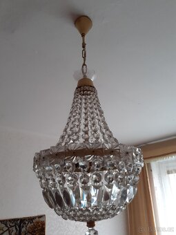 Křišťálový lustr + lampička - 3
