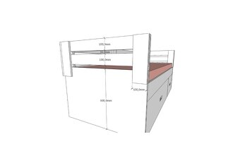 Postel s úložným prostorem - 3