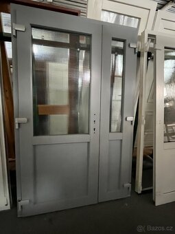 DVOUKŘÍDLÉ PLASTOVÉ DVEŘE SCHUCO SV.ANTHRAZIT 140x218-PLZEŇ - 3