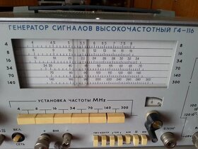 Generátor signálu vysokofrekvenční G4-116 - SSSR- retro - 3