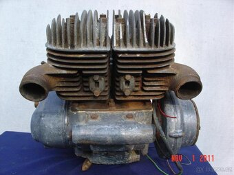 Čz 500 motor, ram, dily - 3