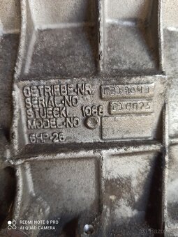 Automatická převodovka 6HP26 - 3