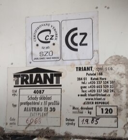 Protipožární zateplené rozkládací schody ALUTRAG 30 THERM - 3
