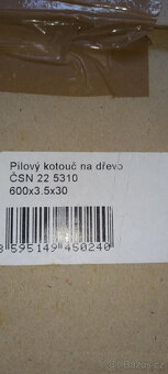 Pilana pilový kotouč na dřevo 600x3,5x30 - 5310 - 56KV25° - 3