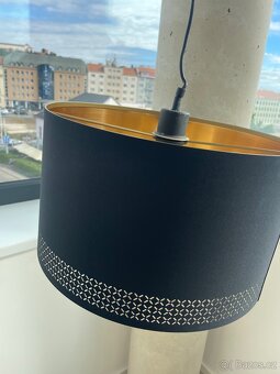Černý designový lustr - 3