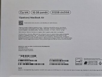 NOVÝ Apple MacBook Air M4 13.6" 512GB (2025) 10-Core - 3