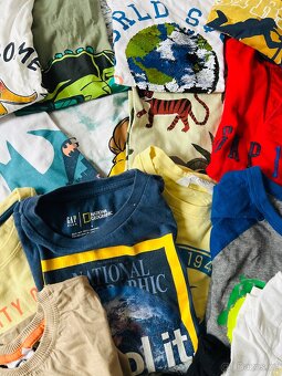 Sada 18ti tricek vel. 128 - Gap, HM, Lindex a další - 3