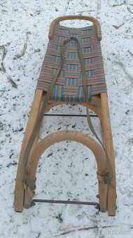 Dřevěné sáně. - 3