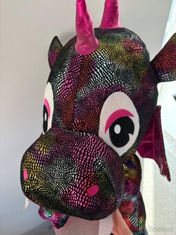 Plyšový dráček, růžový - 3