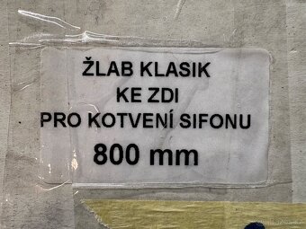 Koupelnový odtokový žlab ke zdi, 800mm, nererz - 3