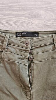 Next khaki džíny s vysokým pasem 14/42/L-XL - 3