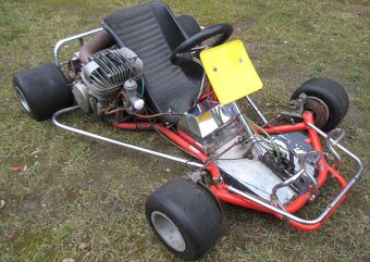Dobová závodní motokára čz jawa pionýr ficht babeta sachs ND - 3
