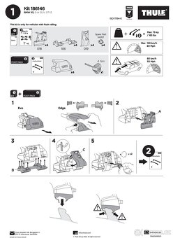 Thule Kit 186146 (BMW X5 2007-2013) pro Thule Evo Flush Rail - 3