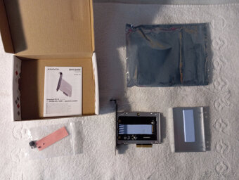 PC - Adaptér Axagon, NVMe M.2 SSD do PCL-E s chlazením - 3