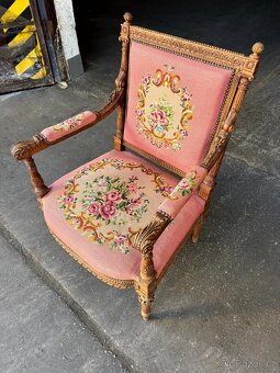 Starožitné Francouzské křeslo (132013) - 3