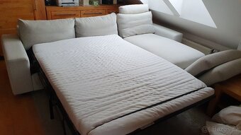 Rohová rozkládací pohovka VIMLE Gunnared béžová - 3