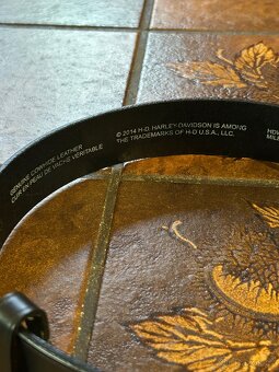 Harley Davidson dámský kožený pásek s kovovou sponou vel. S - 3