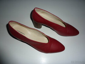 Dámské kožené červené lodičky zn. Vagabond, vel. 40 (41) - 3