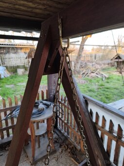 Dřevěná houpací lavice - 3