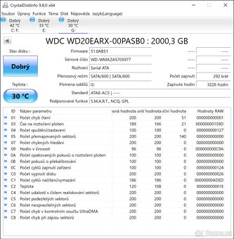 HDD Disk WD GREEN 2TB, SATA, 3,5´ (WD20EARX) - 3