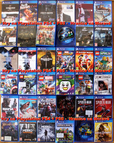 Hry na Playstation PS4+PS5 seznam rozdělen na 3 inzeráty - - 3