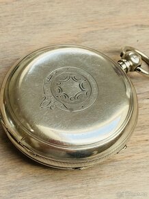 Stříbrné kapesní hodinky, klíčovky, Rosenberg Leeds,175 g - 3