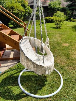 Macrame design vajíčko na stojanu - 3