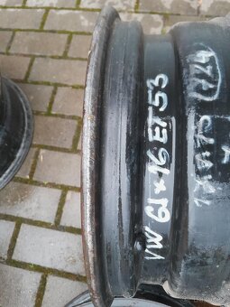 Prodám 16 " sadu plechové disky kola VW Škoda 5x112 ET 53 - 3