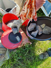 10ks kovové poklice ø25 cm jako miska pro sukulenty - 3