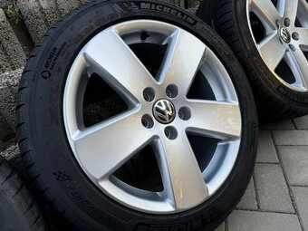 Orig.ALU sada r17 VW PASSAT B7,B8 5ks+zánovní MICHELIN - 3