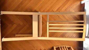 Židle dřevěné, polstrované, 4 kusy - 3